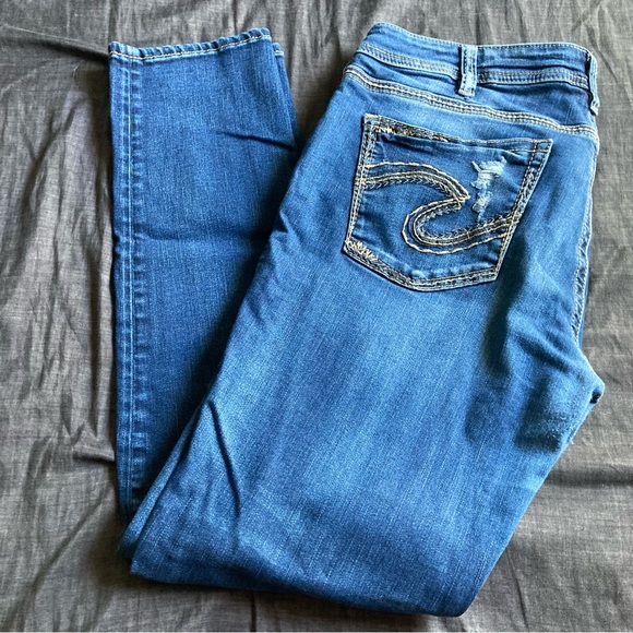 Silver Boyfriend Fluid Denim Mens Jeans Size 32/29 - Picture 6 of 9